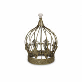 10" Bronze Metal Hand Painted Decorative Crown